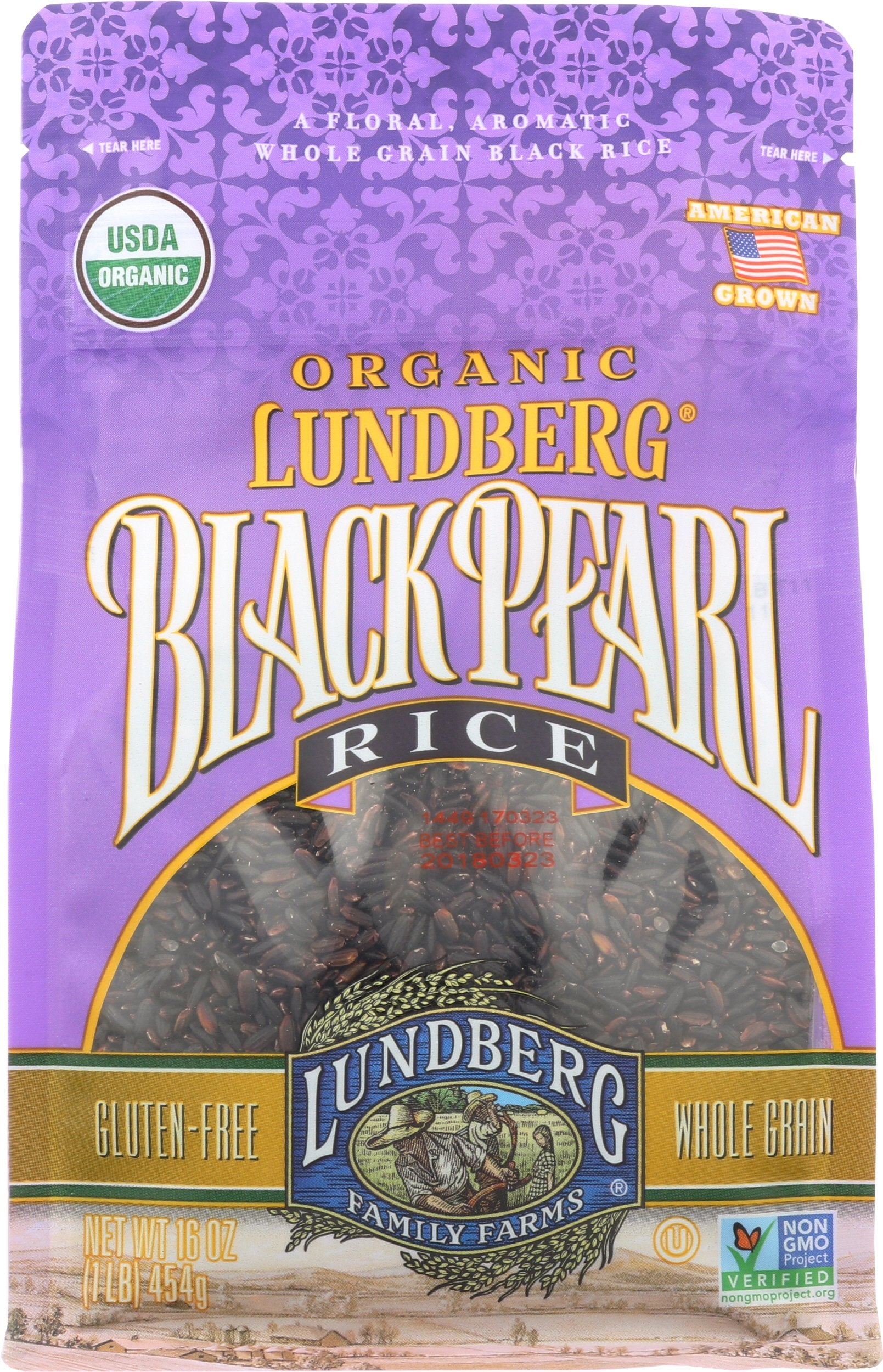 Lundberg Family Farms Black Pearl Rice, 16 Ounce