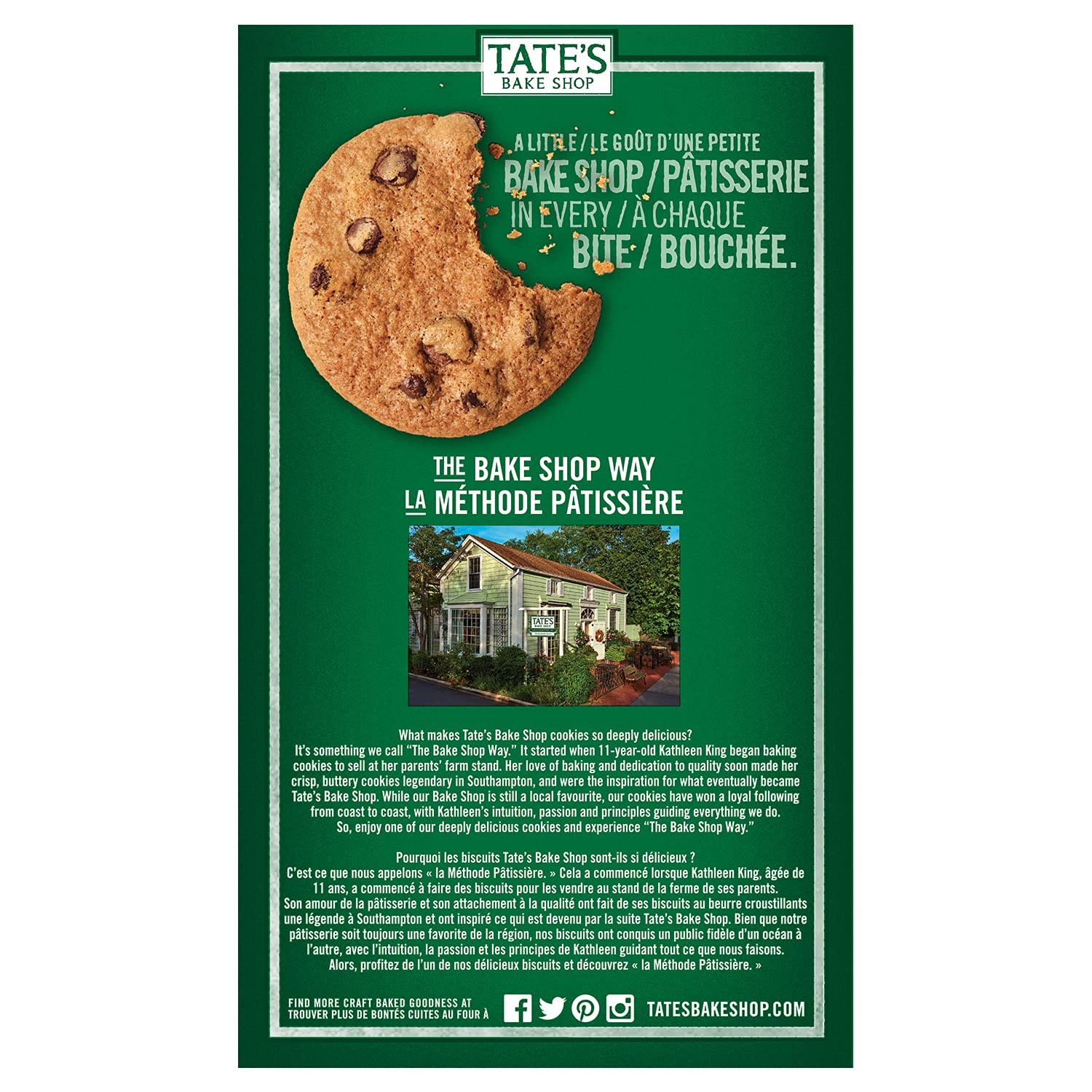 Tates Bake Shop Chocolate Chip, 3.5 oz
