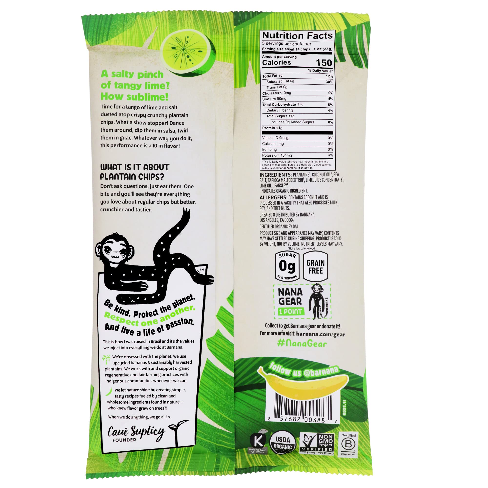 Barnana Organic Plantain Chips