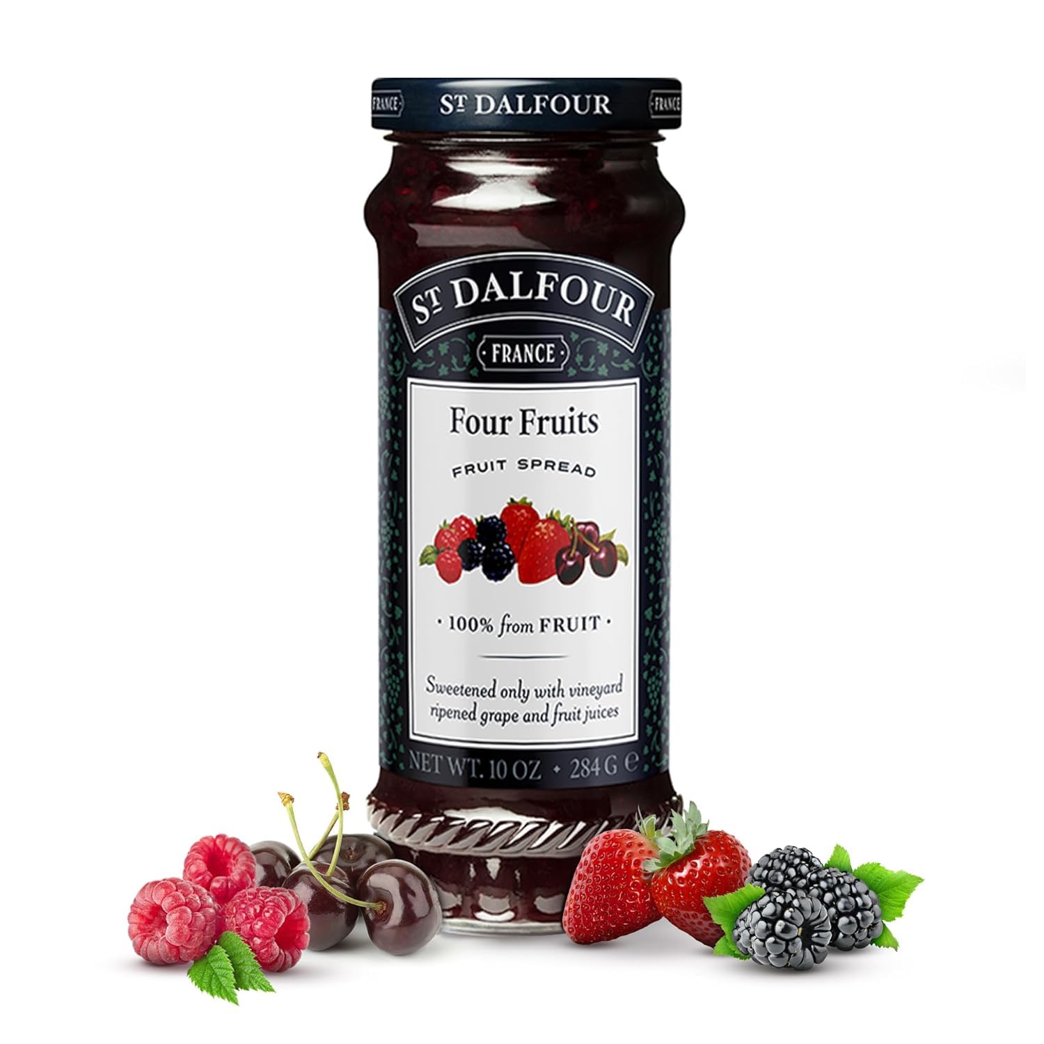 St. Dalfour Deluxe Fruit Spread, Four Fruits