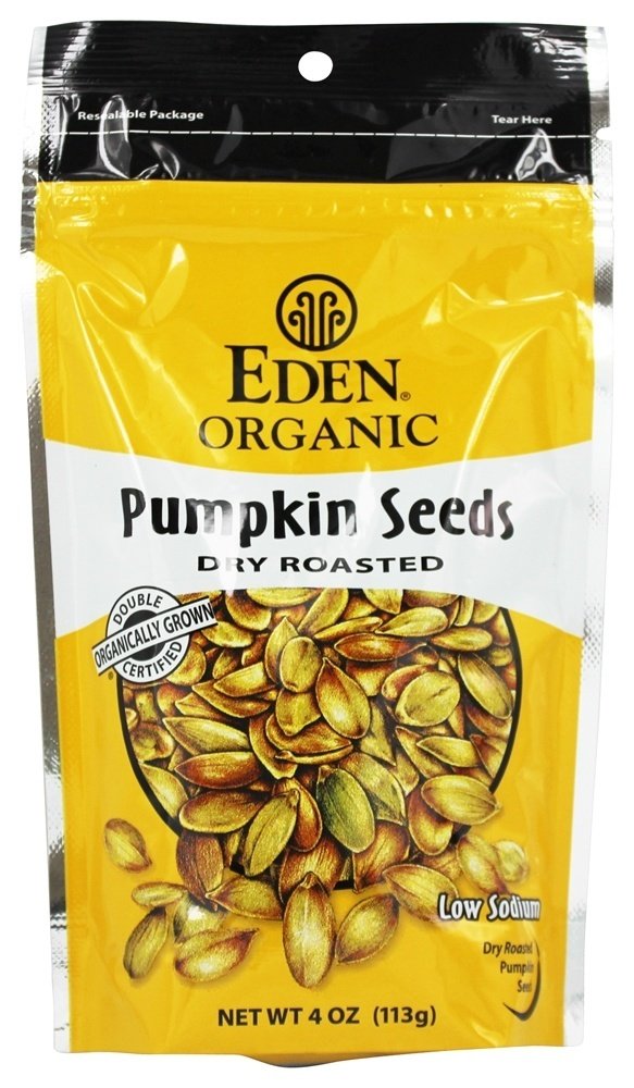 Tropical Traditions Organic Pumpkin Seeds, Dry Roasted and Salted - 4 oz. Bag