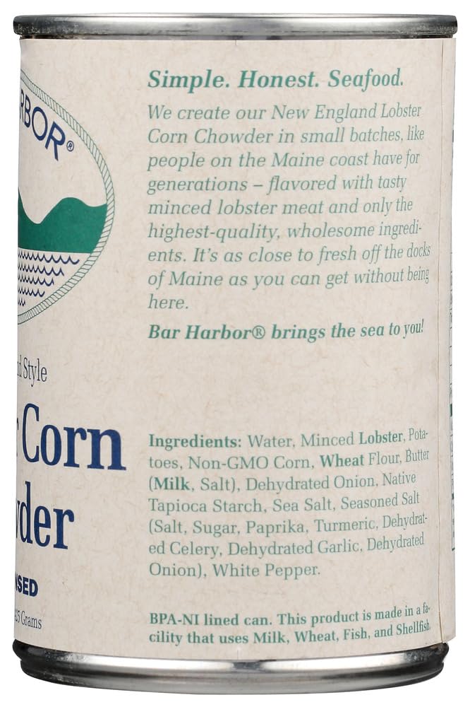 Bar Harbor CONDENSED New England Style Lobster Corn Chowder 15 oz Cans by Bar Harbor3