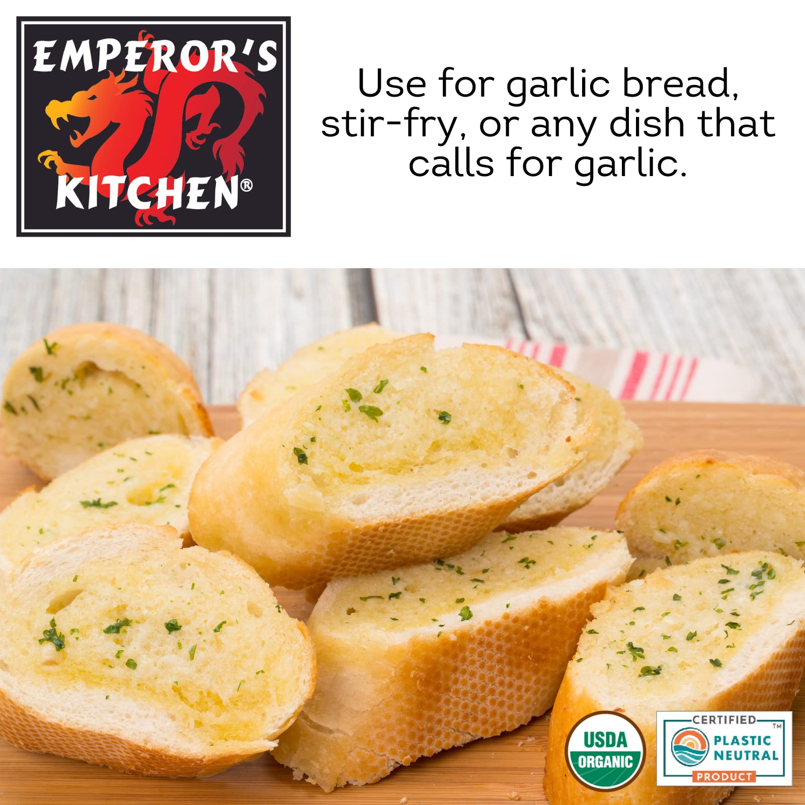 Emperor's Kitchen Organic Chopped Garlic