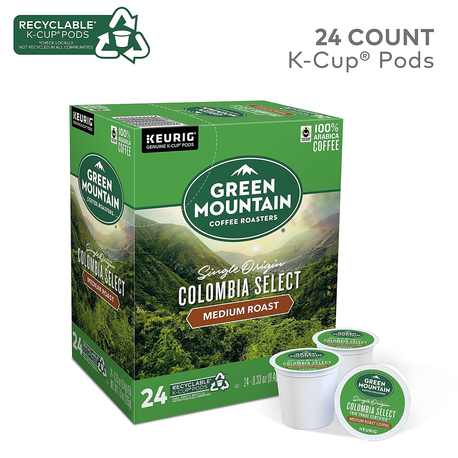 Green Mountain Coffee Roasters Nantucket Blend, Single-Serve Keurig K-Cup Pods, Medium Roast Coffee Pods, 72 Count