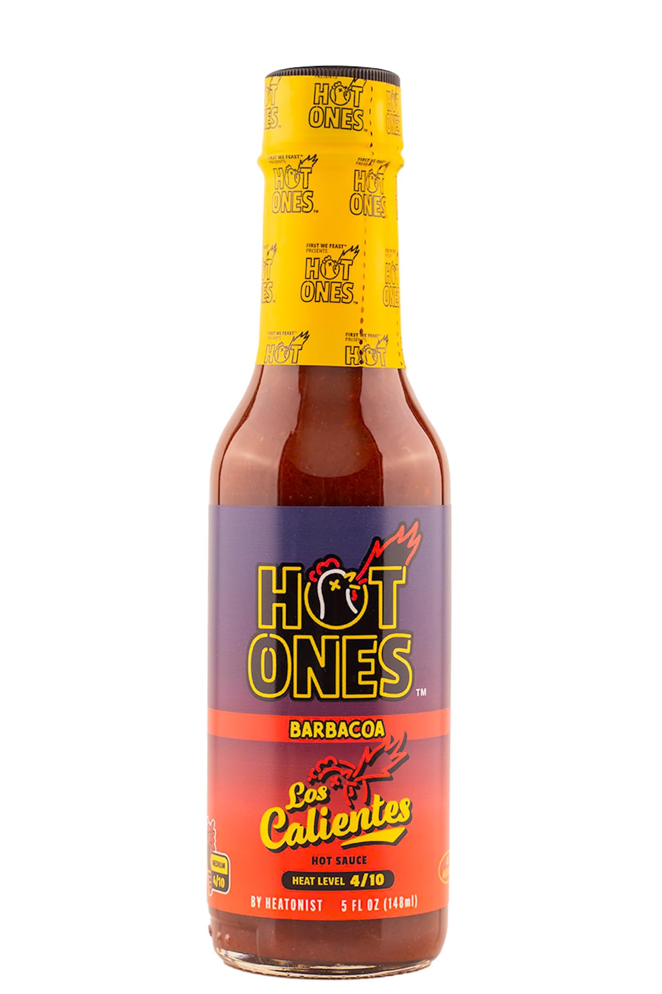 Hot Ones Los Calientes Hot Sauce Gift Set Made With Natural Ingredients & Powerful Flavors