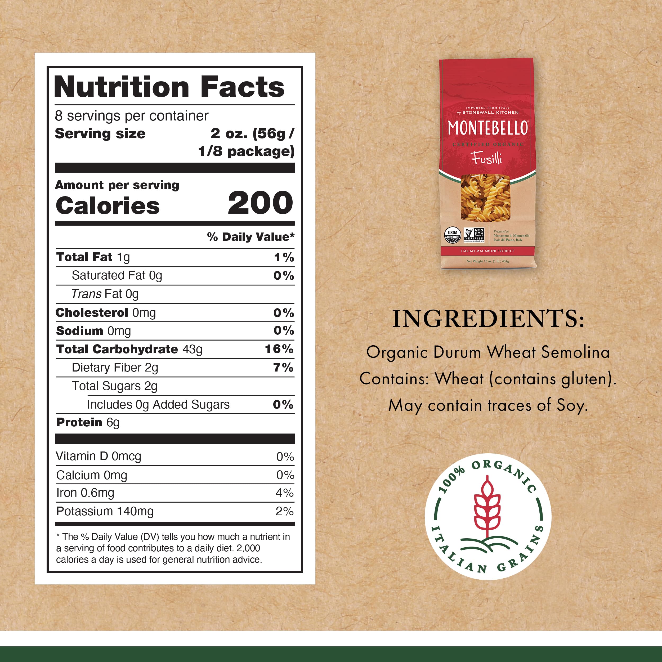 Montebello Fusilli, 1 lb