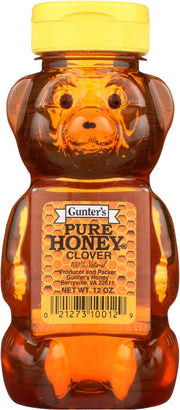 Gunter's Pure Clover Honey Bears, LargePack 12 Oz (Pack of 8) MKD5jfe