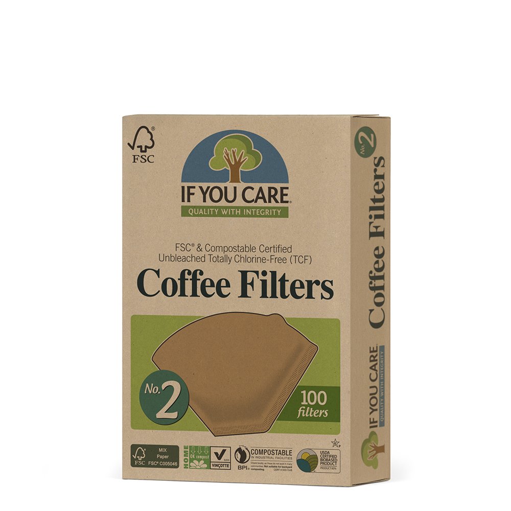 If You Care Coffee Filter | #2 | Brown Cone | 100 count