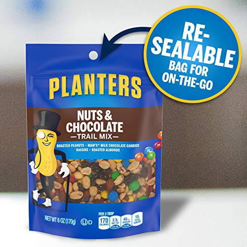 Planters Nuts & Chocolate M&M's (6 oz Bags, Pack of 12)