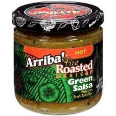 Arriba Salsa Fire Roasted Mexican Green Salsa Medium - 16 oz2