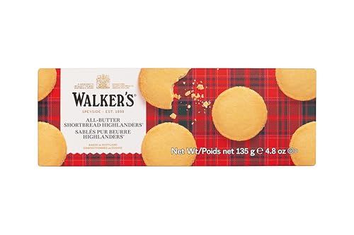 Walker's Shortbread Highlanders, All-Butter Shortbread Cookies, 4.8 Oz Box