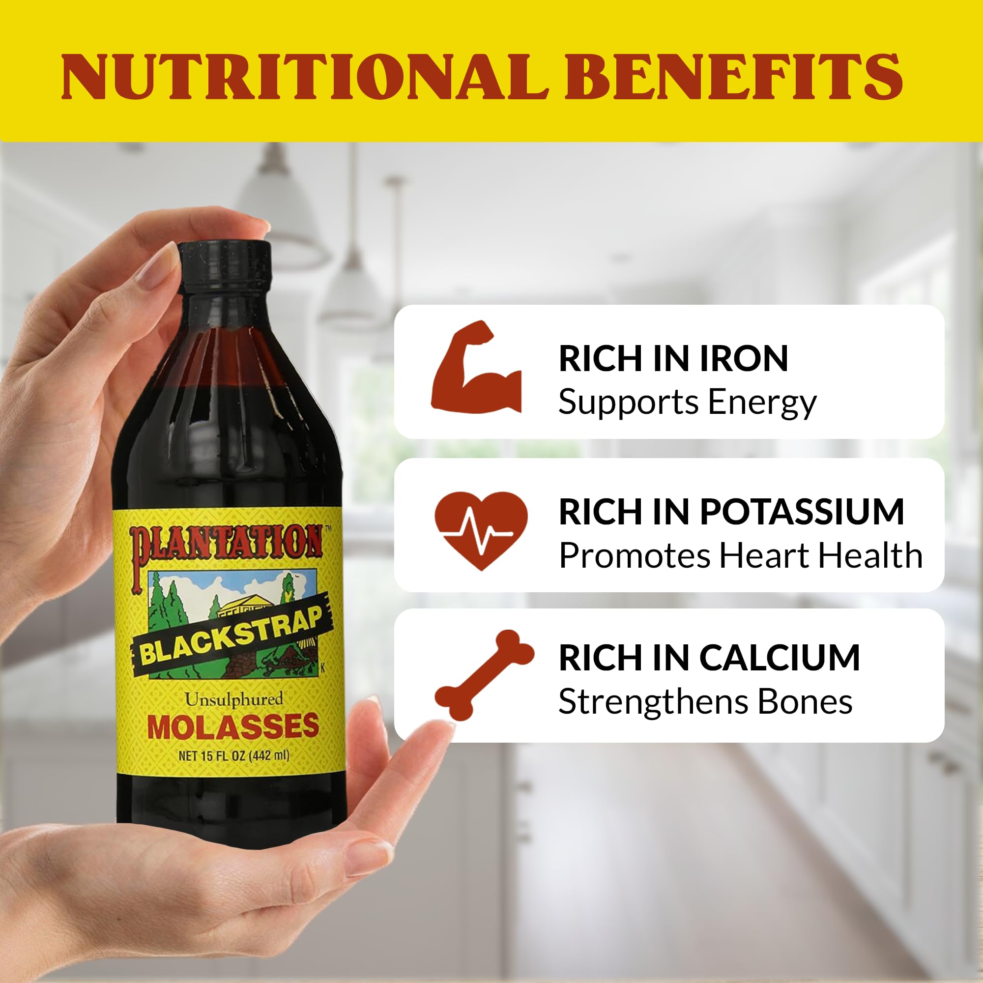 Plantation Blackstrap Molasses 15 oz