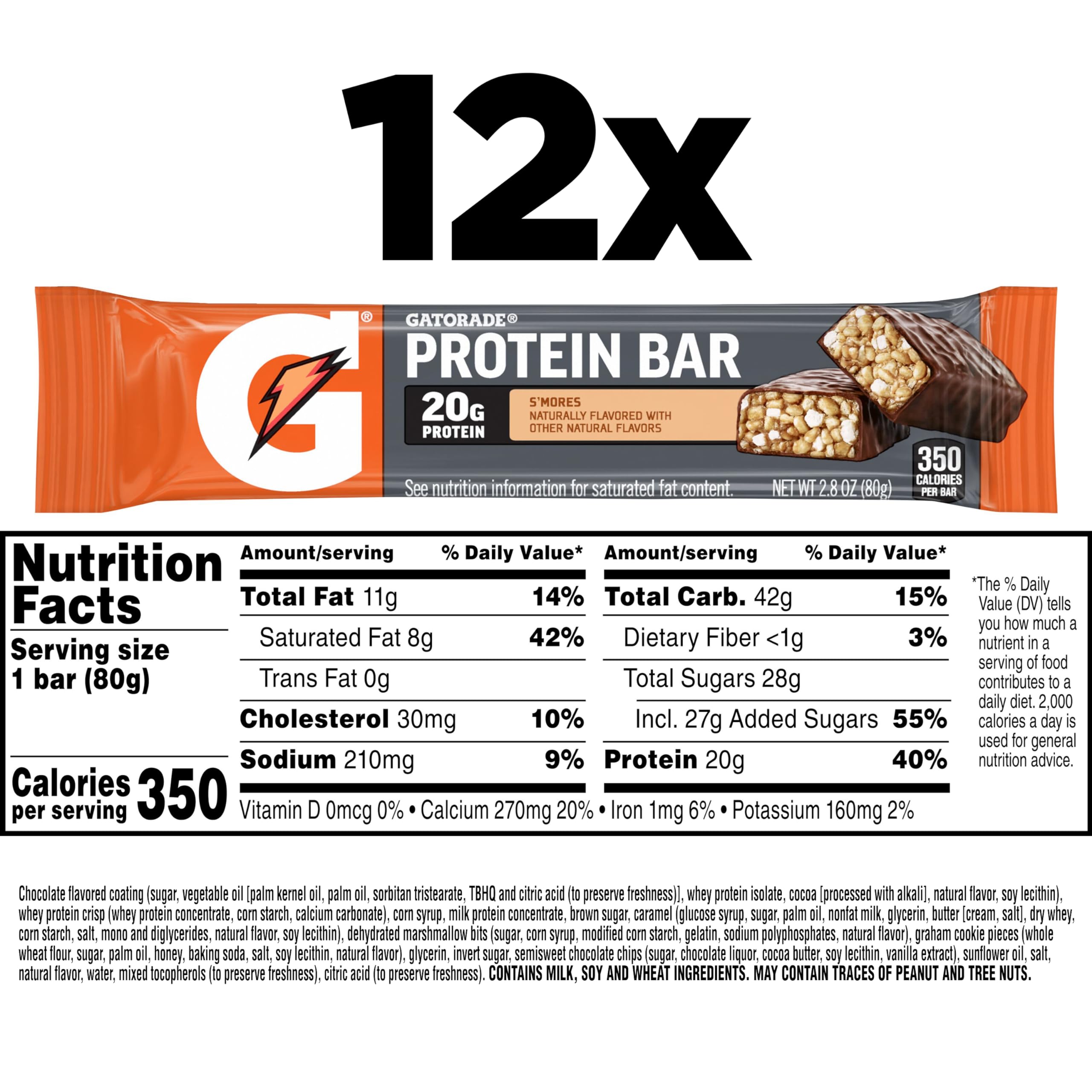 Gatorade Gatorade Recover Protein Bars