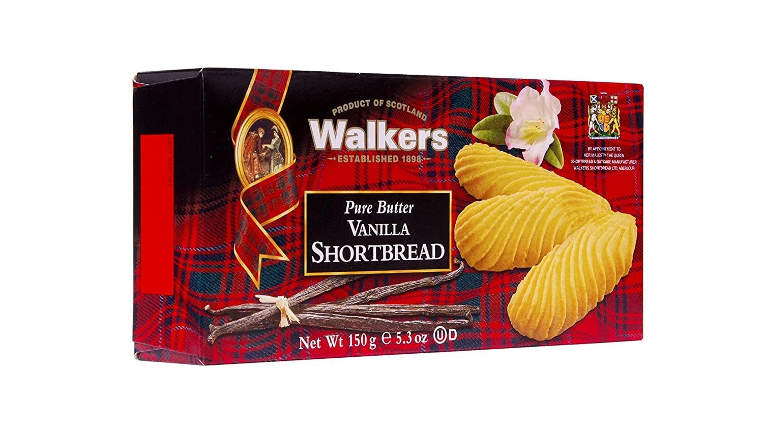 Walkers Vanilla Shortbread Cookies - 5.3 oz (150g)