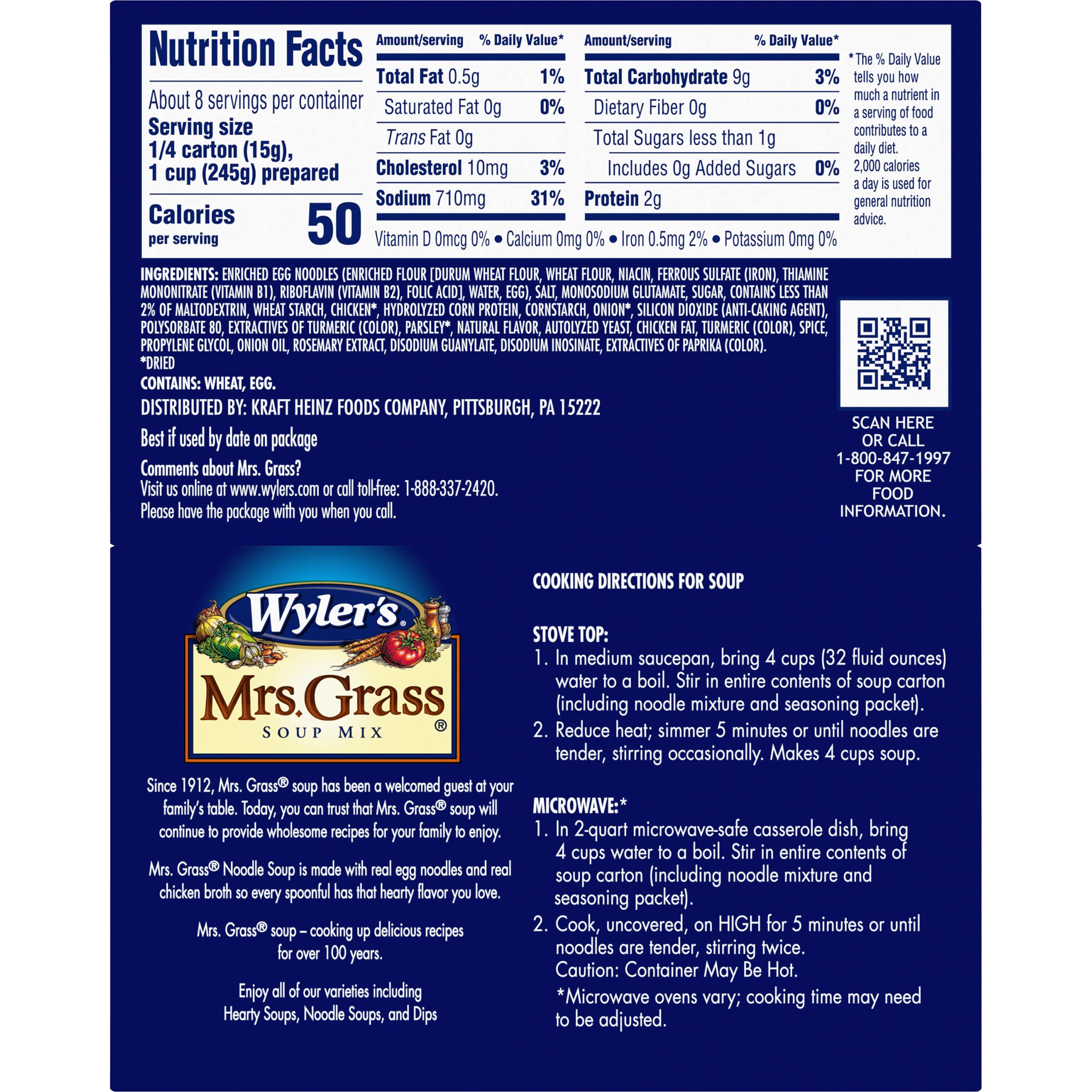 Wyler's Mrs. Grass Extra Noodles Soup Mix