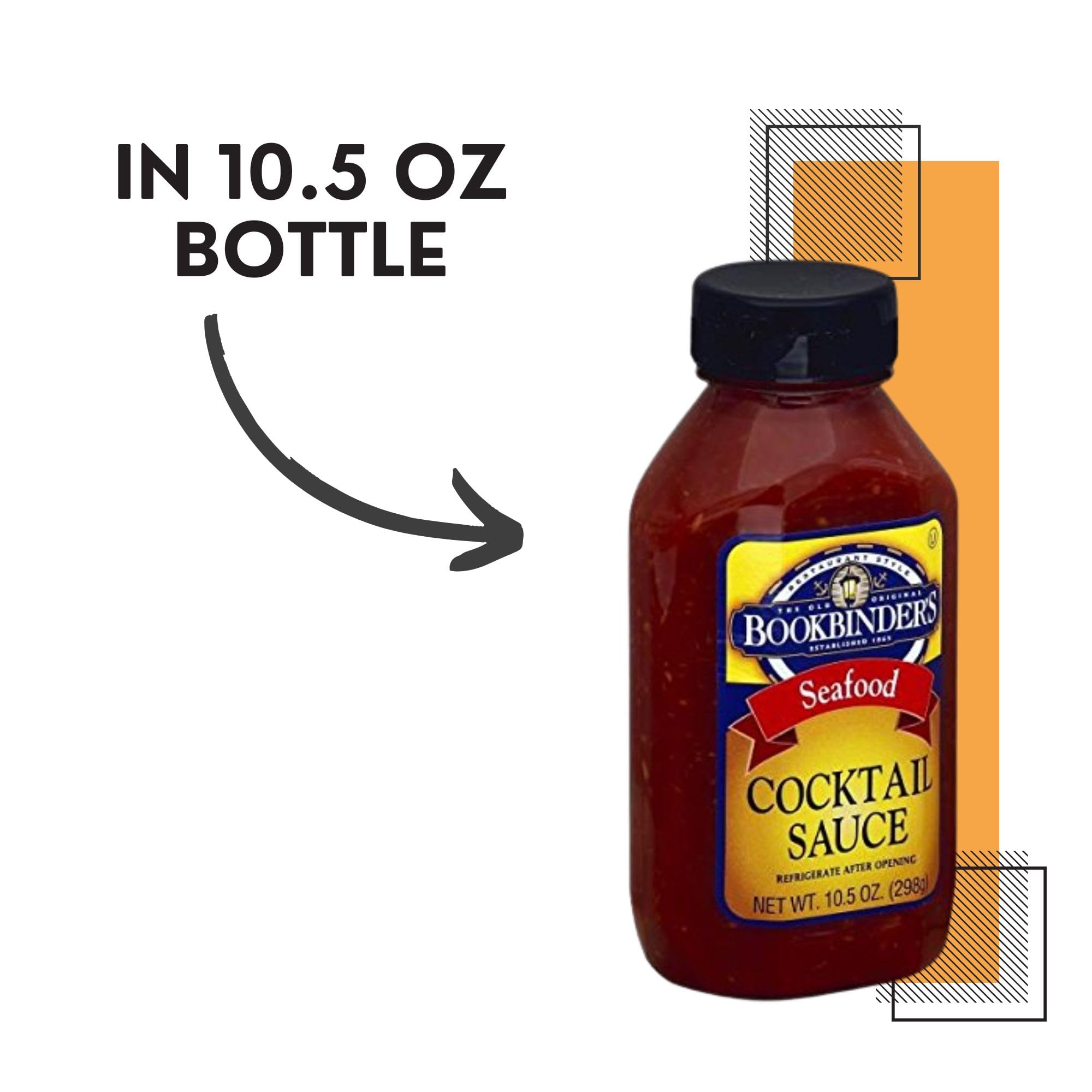 BOOKBINDERS SAUCE COCKTAIL, 10.5 OZ