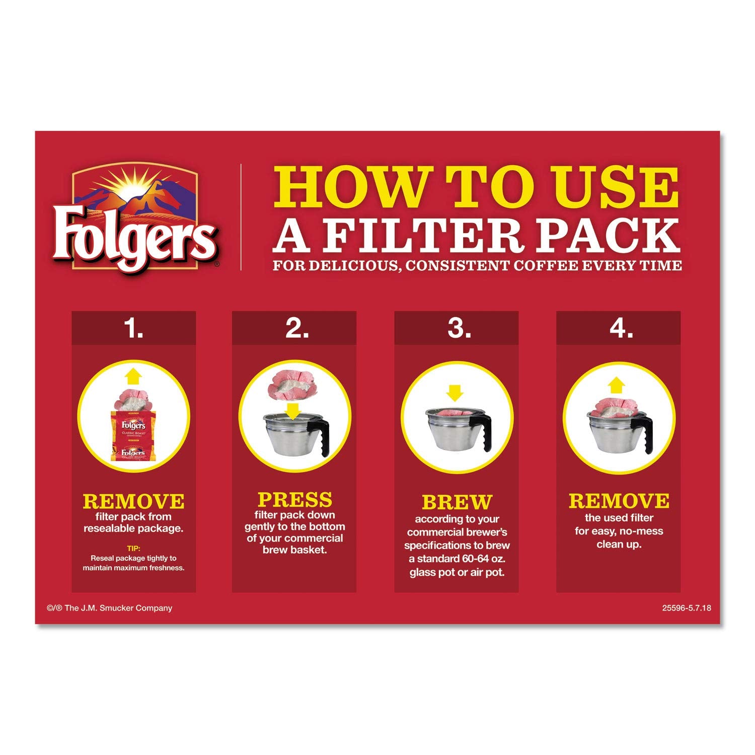 Folgers Black Silk Coffee Filter Packs - 1.4oz