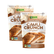 Cauli Crunch | Original Gluten Free Cauliflower Bread Crumbs – Bread-Free Breadcrumbs, Certified Gluten Free + NON-GMO, Vegan, Kosher Bread Crumbs, All Natural, 2-PACK (Original)