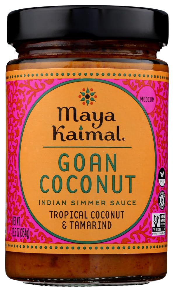Maya Kaimal Goan Coconut Indian Simmer Sauce 12.5 oz each (2 Items Per Order)