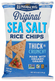 Lundberg Rice Chips Sea Salt 6 OZ (Pack of 2)2
