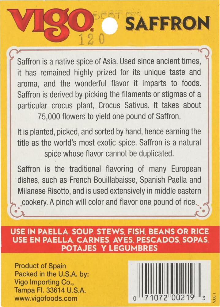 Vigo Saffron - Pure - .56 Oz - Case Of 12