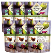 Sunny Fruit Soft Organic Turkish Dried Figs - 6 Bags (30 Individual Portion Packs) | No Preservatives, No Sugar Added | Healthy, Convenient Snack Packs | ORGANIC, NON-GMO, VEGAN, HALAL, KOSHER