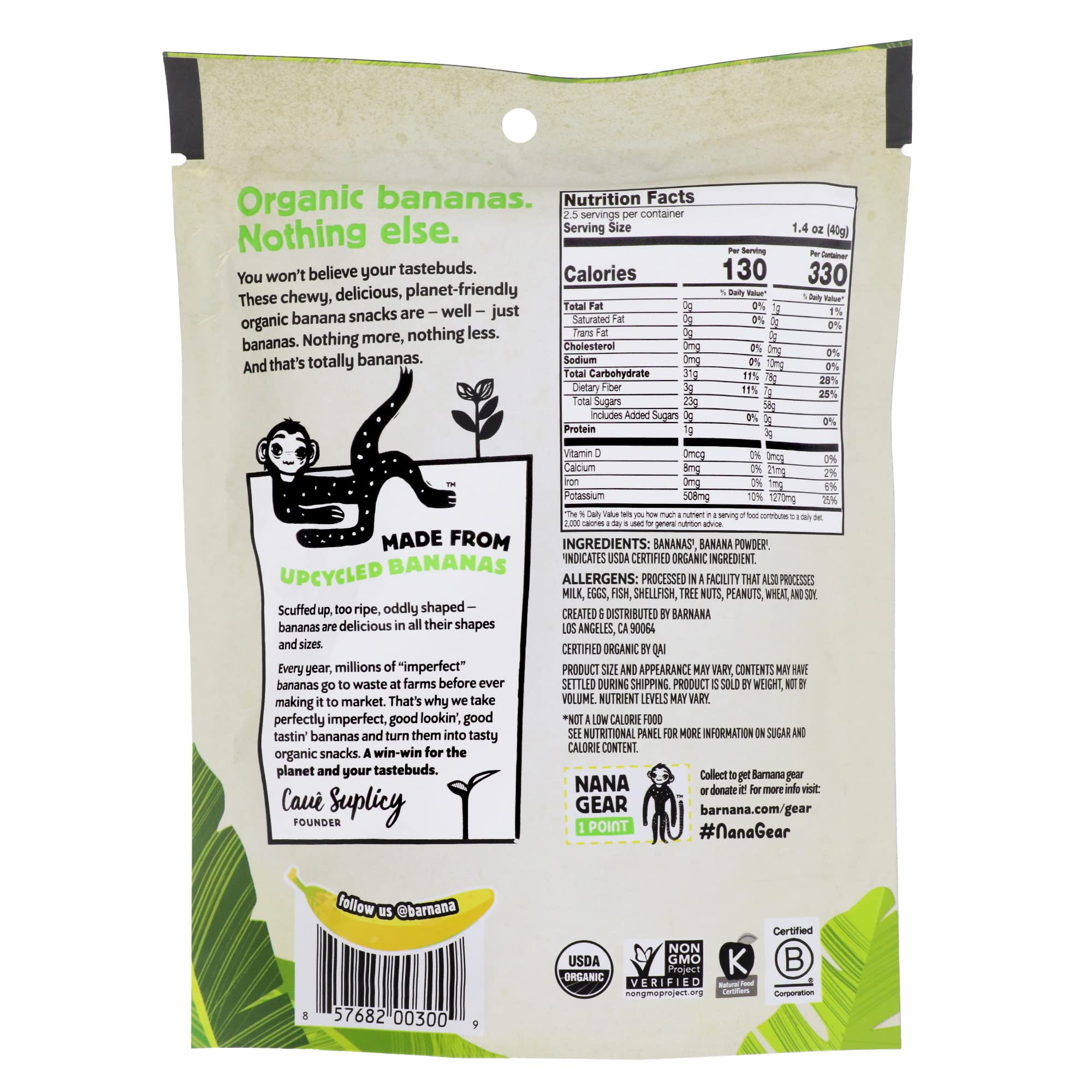 Barnana Organic Chewy Banana Bites