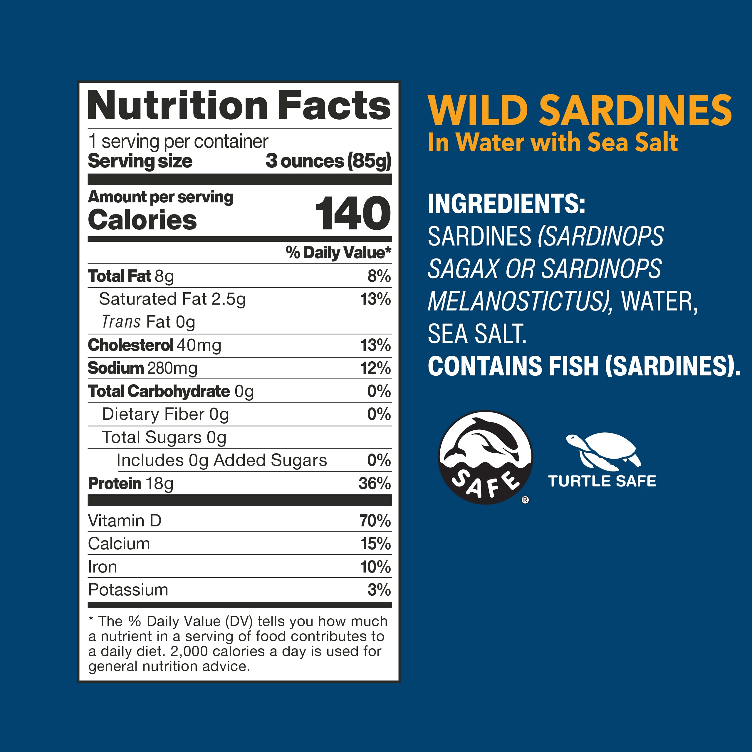 Wild Planet Wild Sardines in Water with Sea Salt