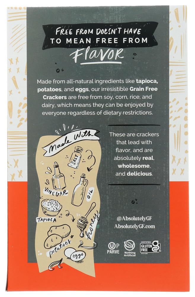 Absolutely Gluten Free, Crackers, Cracked Pepper, 4.4oz