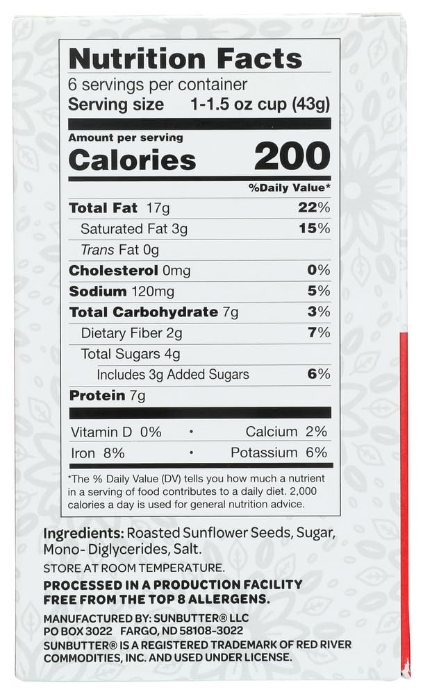 Sunbutter Natural Nut Bttr Sunflwr Cnstr