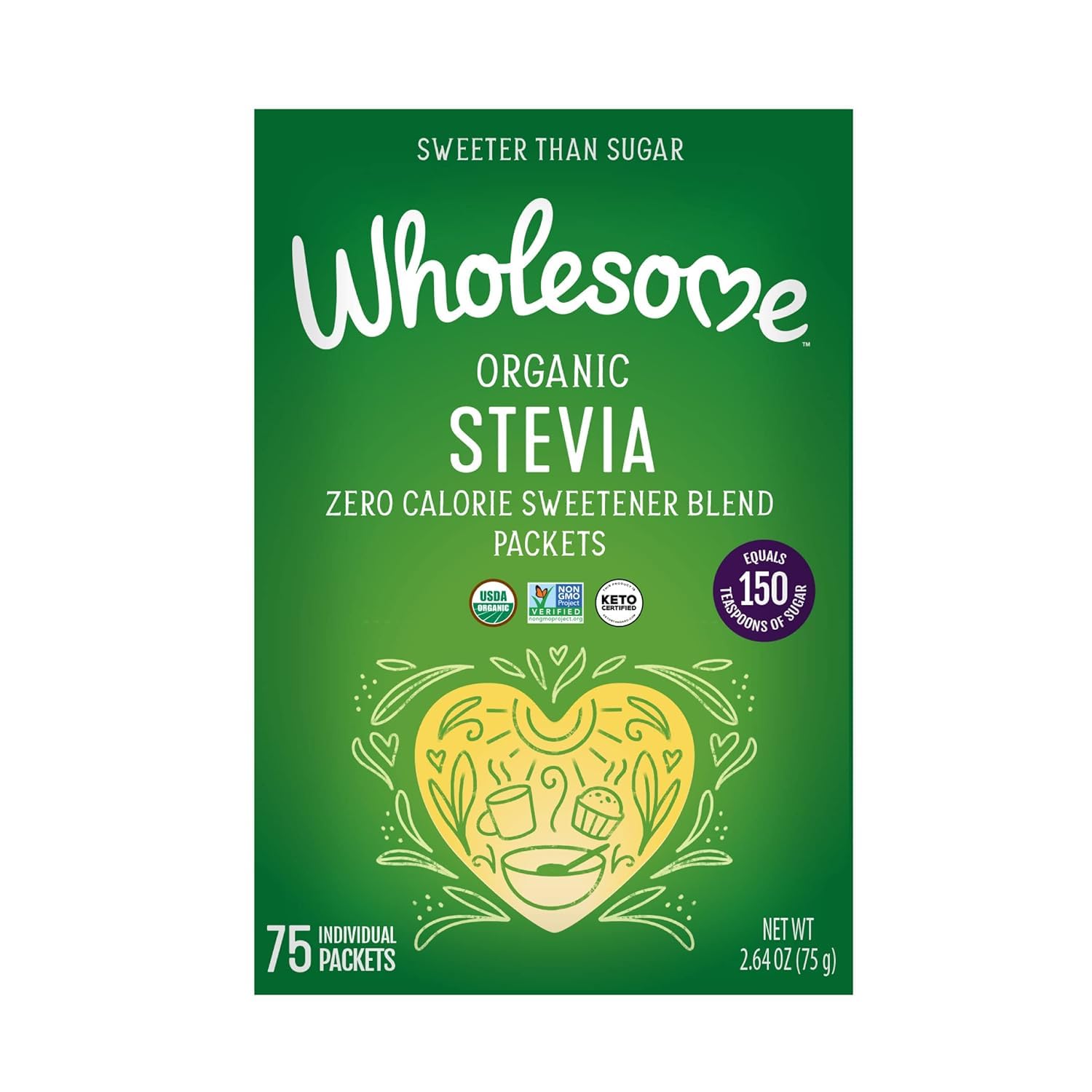 Wholesome! - Organic Stevia - 75 Packet(s)