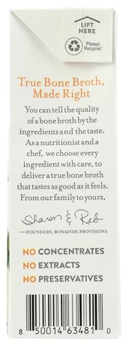 Bonafide Provisions Organic No Salt Added Chicken Bone Broth, 16.9 Oz