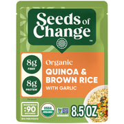 SEEDS OF CHANGE Organic Quinoa & Brown Rice with Garlic, 8.5 Ounce