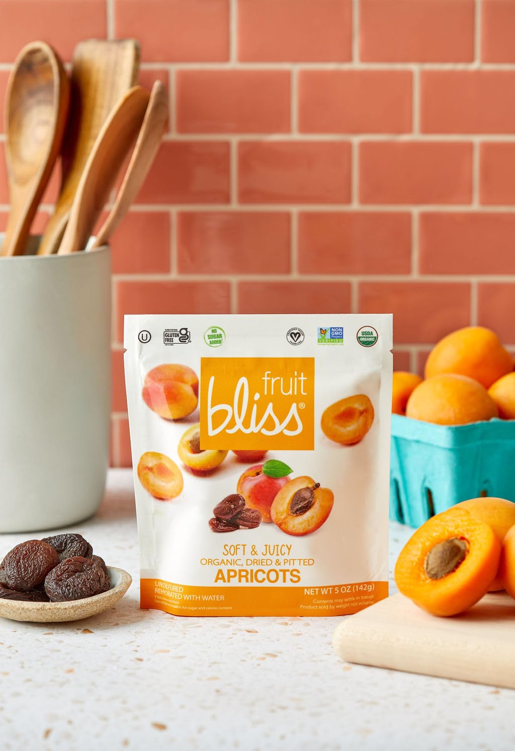 Unsulfured Turkish Apricots - Organic Apricots Dried Fruit Snacks - Healthy Snacks for On the Go & Post Workout Snacks - Non-GMO, Gluten-Free, Dried Apricot Fruit Snacks