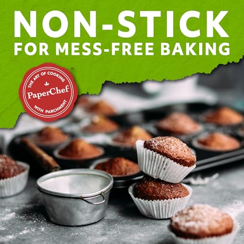 PaperChef Natural Release Coated Parchment Baking Cups (60-Cups Large)