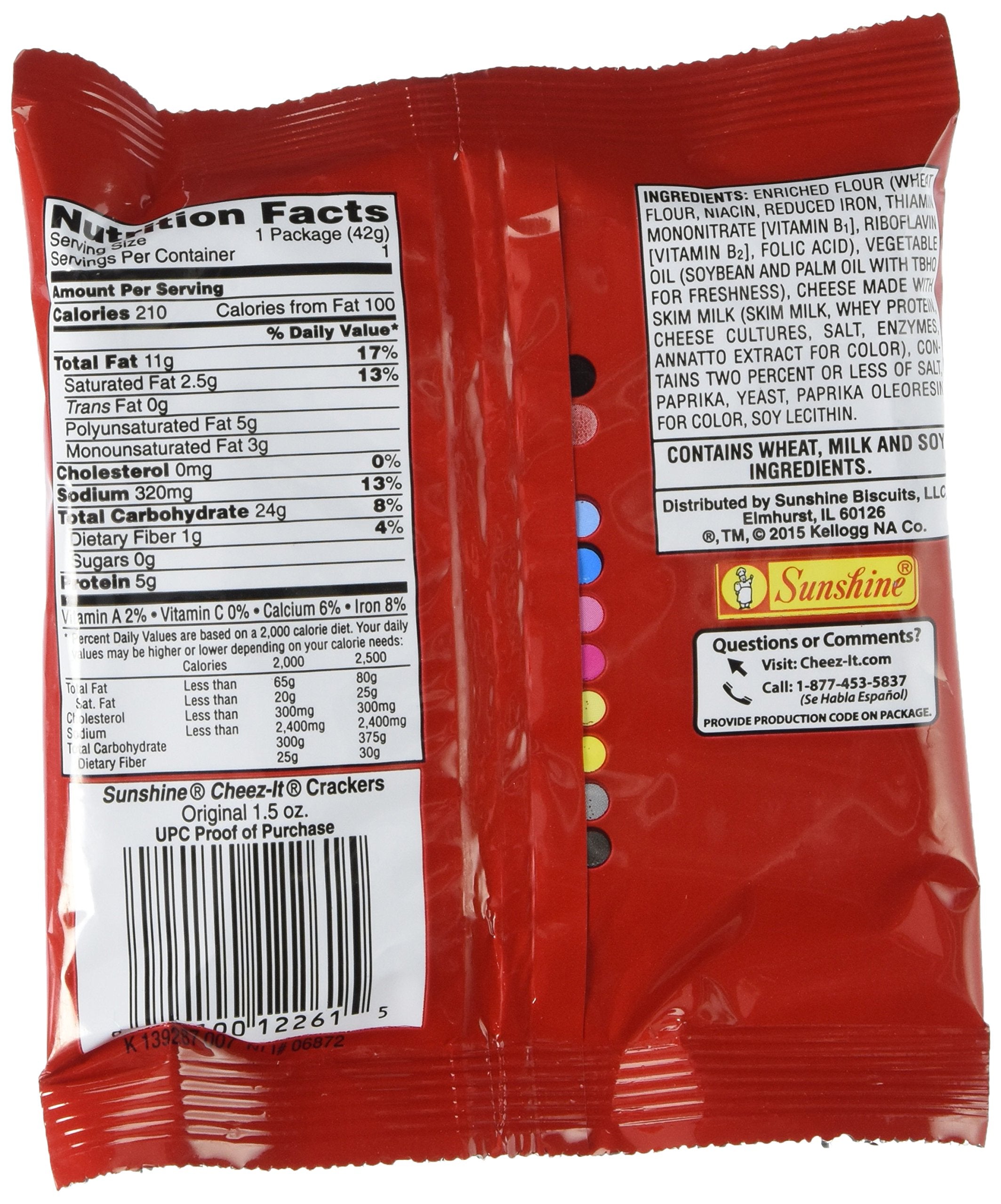 Sunshine Cheez-It Crackers, 8 Packs/Box