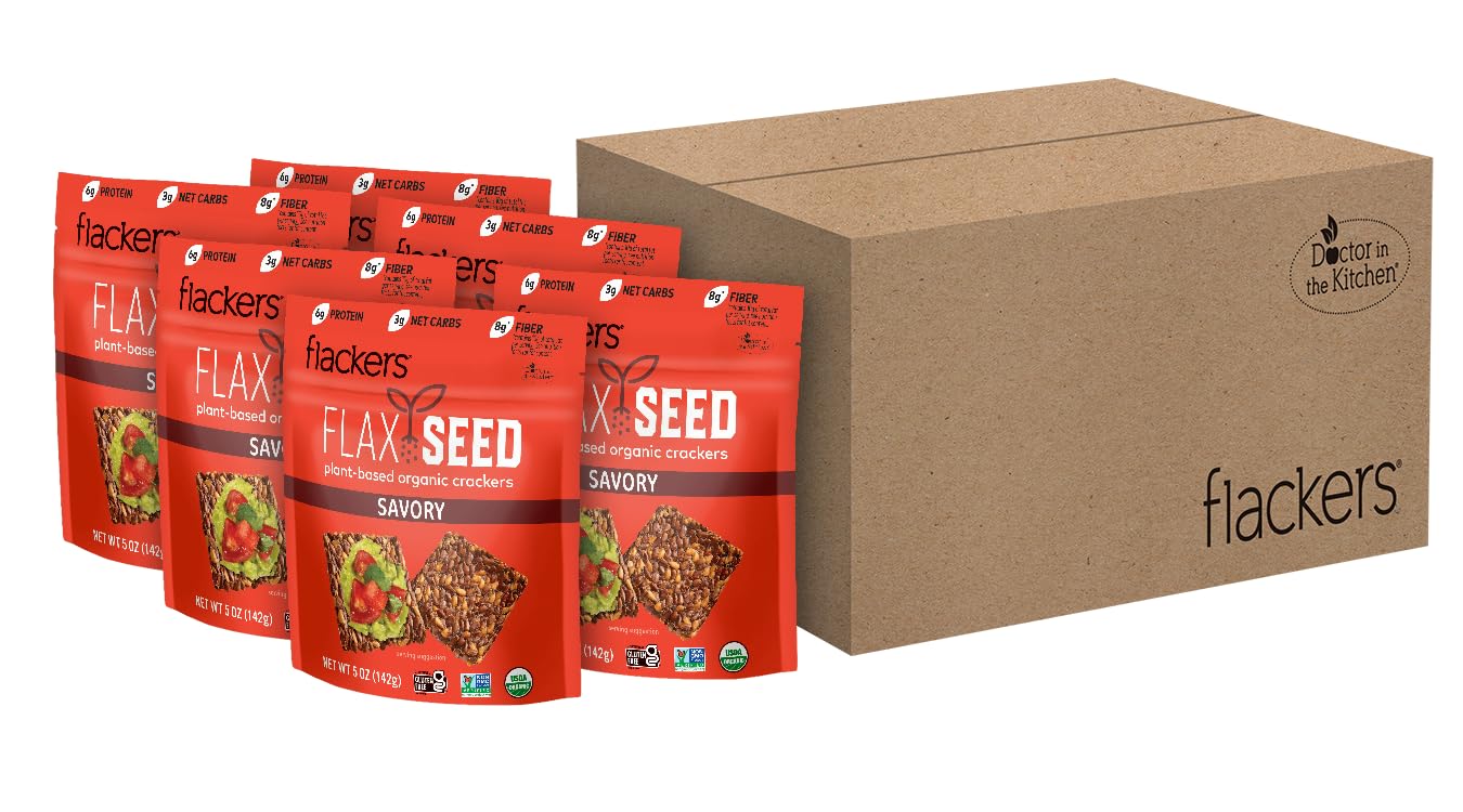 Sea Salt Flaxseed Crackers