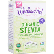 Wholesome Sweeteners Sweetener Stevia 75pk Or