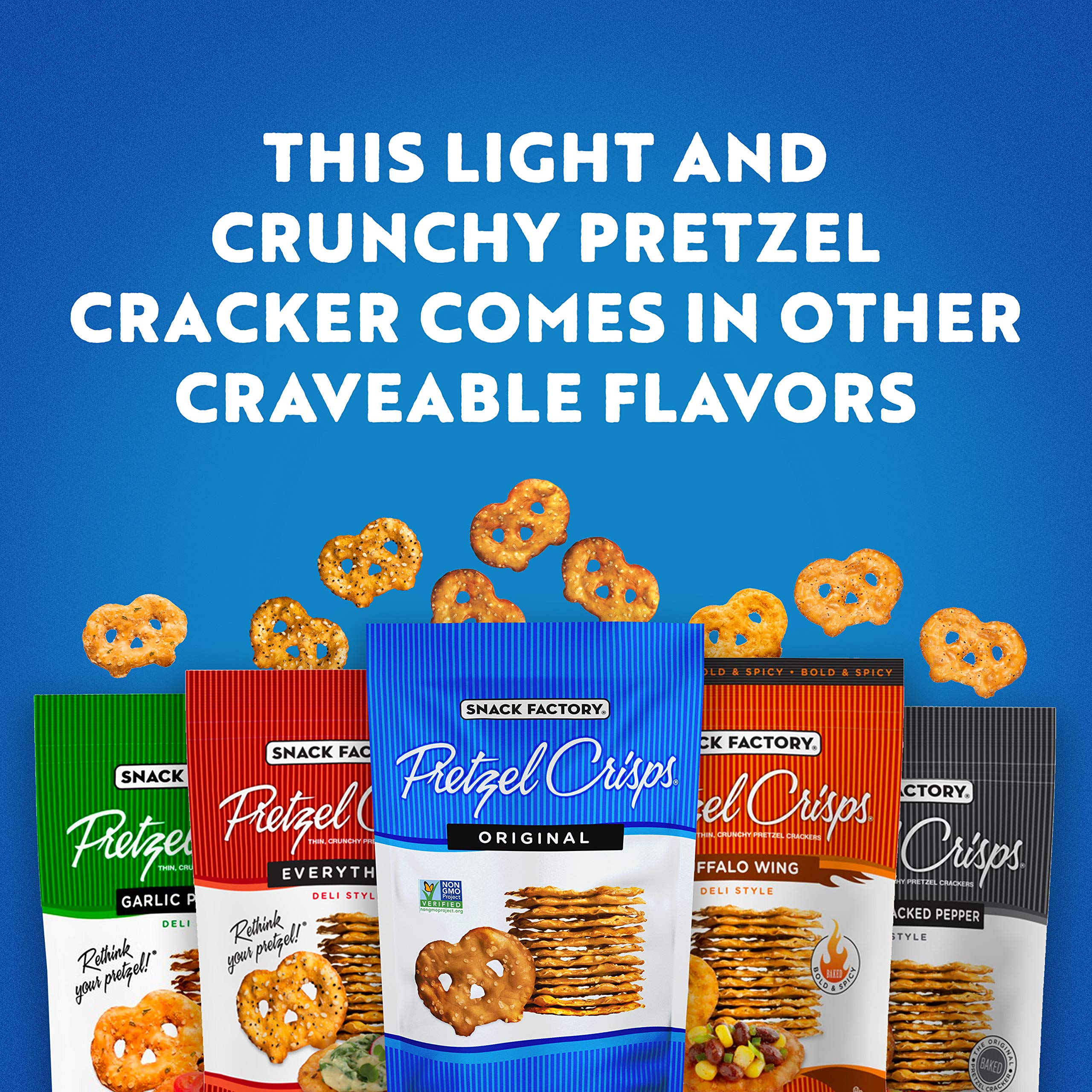 Snack Factory Pretzel Crisps, Buffalo Wing, 7 oz