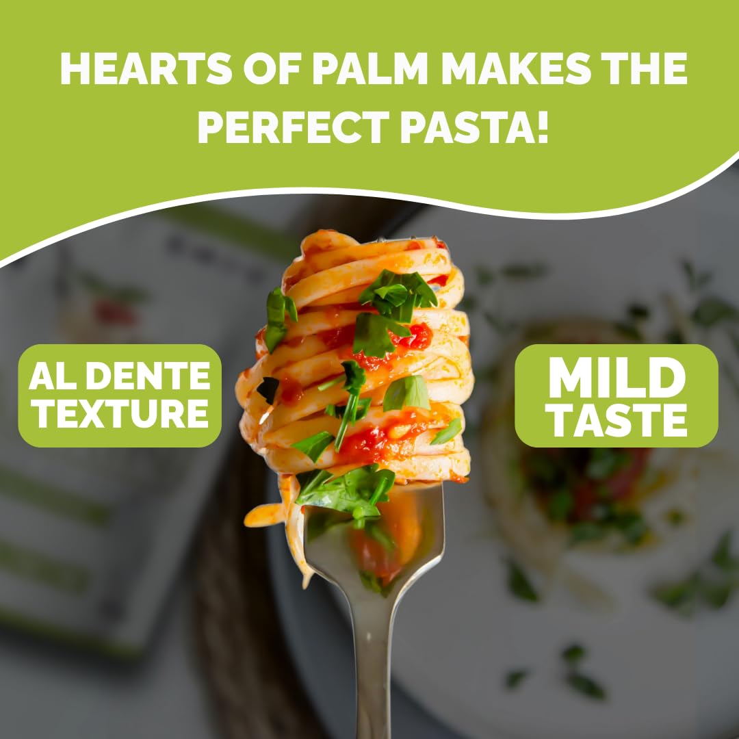 Palmini Linguine Pasta | Low-Carb, Low-Calorie Hearts of Palm Pasta | Keto, Gluten Free, Vegan, Non-GMO | As seen on Shark Tank |(12 Ounce - Pack of 1)