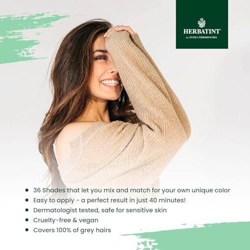 Herbatint Permanent Haircolor Gel, 4N Chestnut, Alcohol Free, Vegan, 100% Grey Coverage - 4.56 oz (3 Pack)