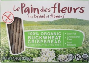 Le Pain de fleur Buckwheat Gluten-Free Crispbread pack of 2