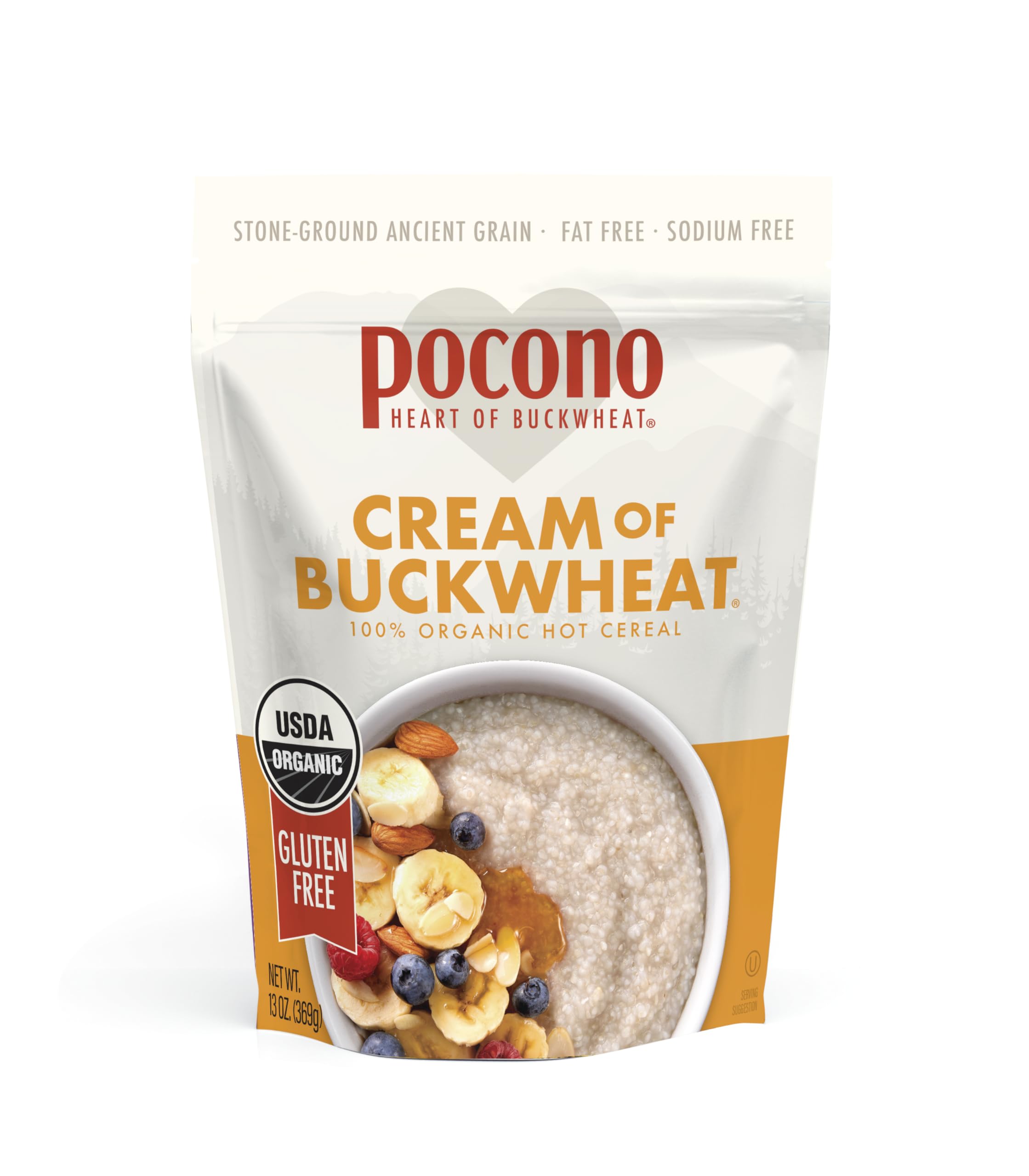 Pocono Organic Cream of Buckwheat Cereal (3x13 oz.)