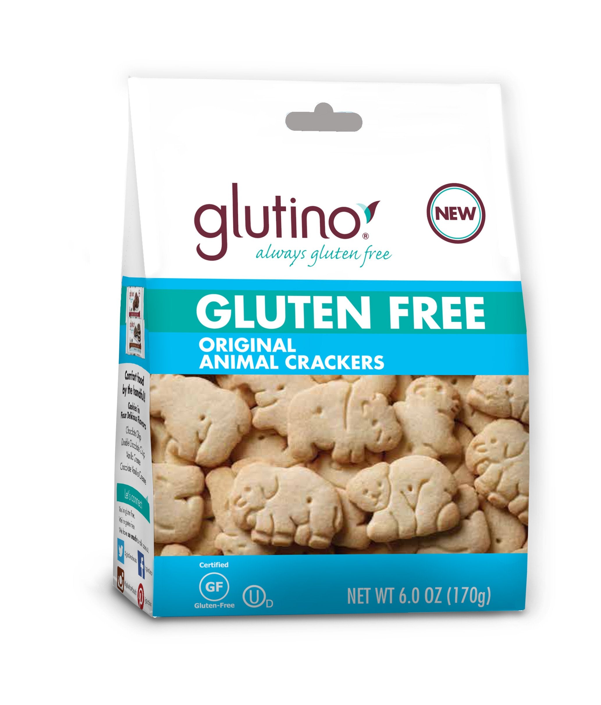 Glutino Gluten Free Animal Crackers, Original Flavor, 6 oz
