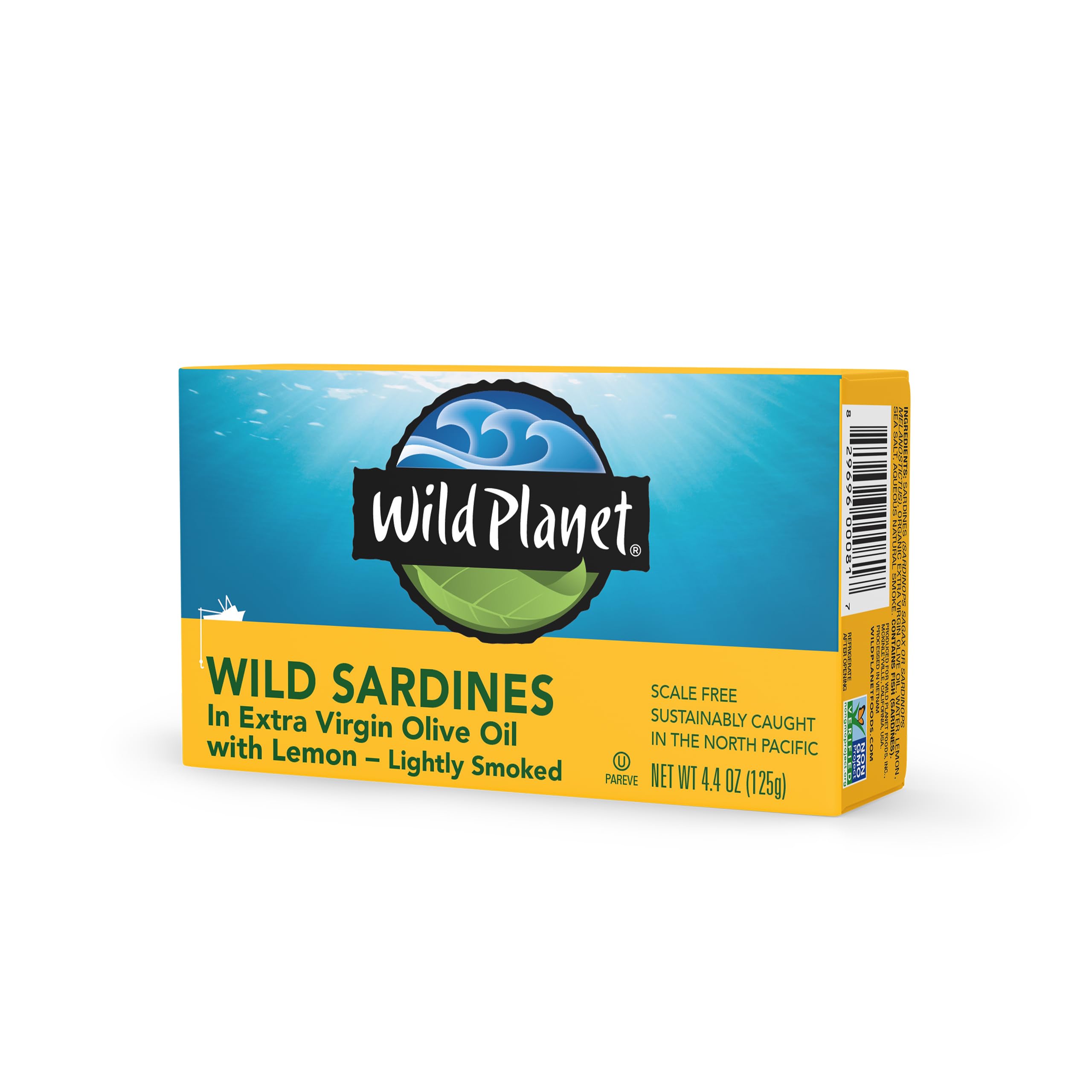 Wild Planet Wild Sardines, Tinned Fish, Sustainable Caught, Non-GMO, Kosher, Gluten Free