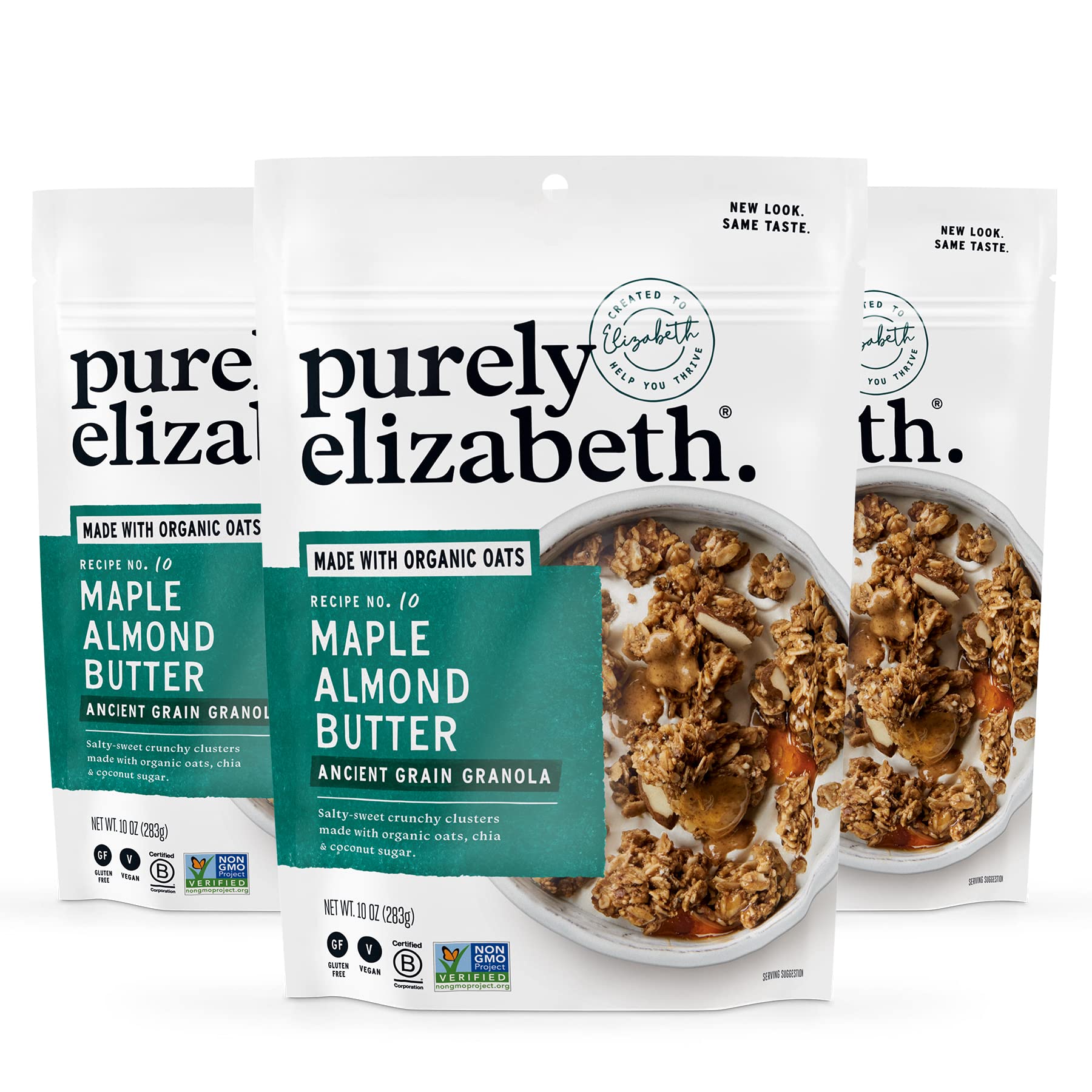 Purely Elizabeth Organic Made with Ancient Grains, Gluten-Free, Non-GMO