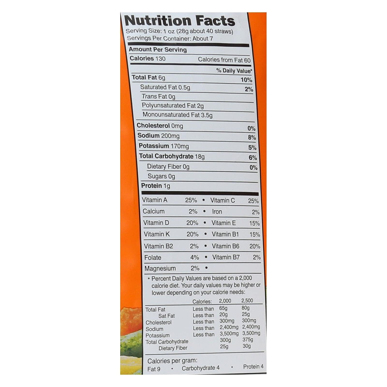 Good Health Sea Salt Veggie Straws, 6.75 Ounce -.