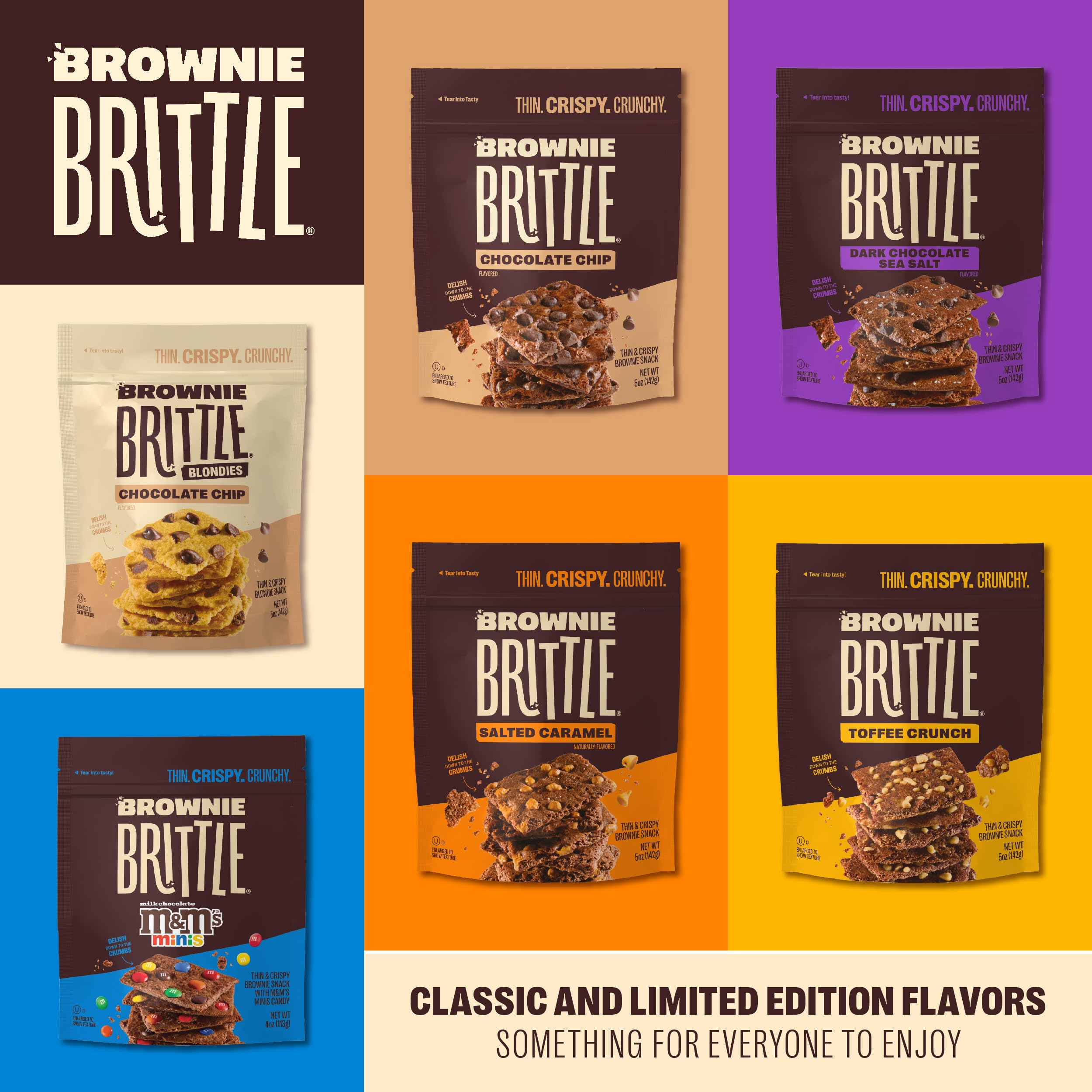 Sheila G's Brownie Brittle, Chocolate Chip, 5 Oz