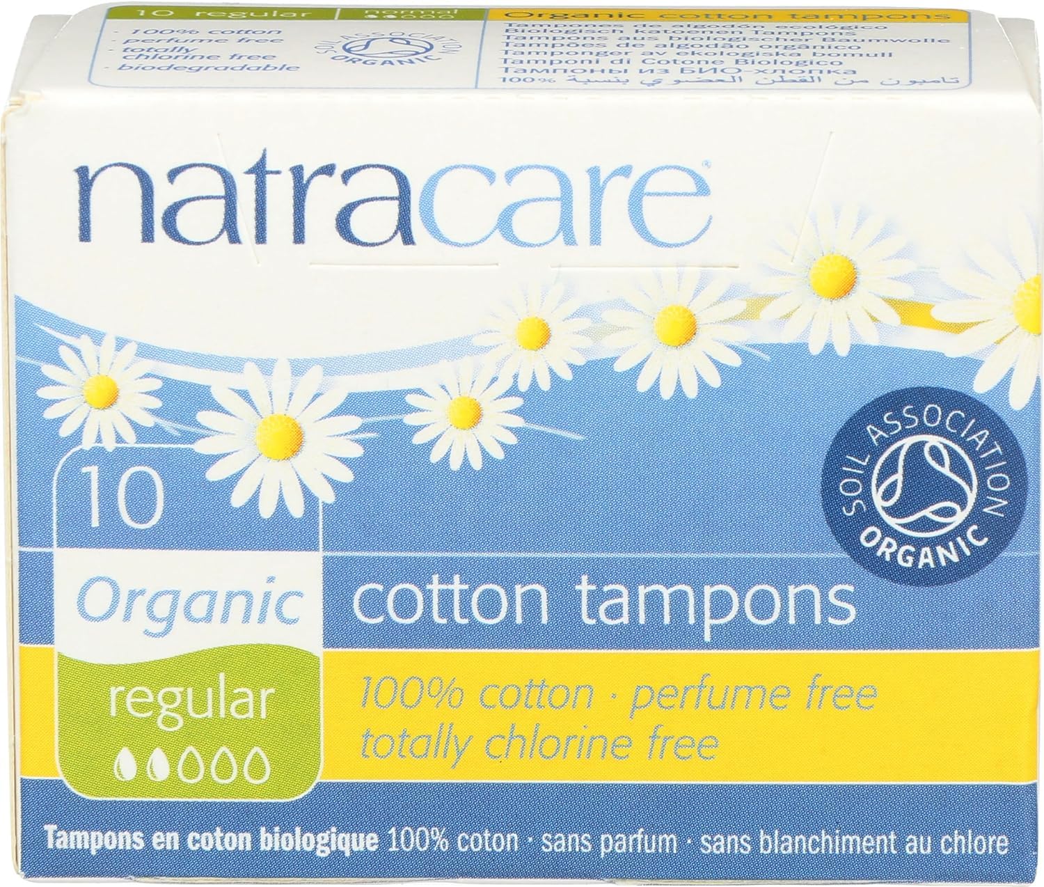 Natracare Regular Organic Non-Applicator Style Tampons