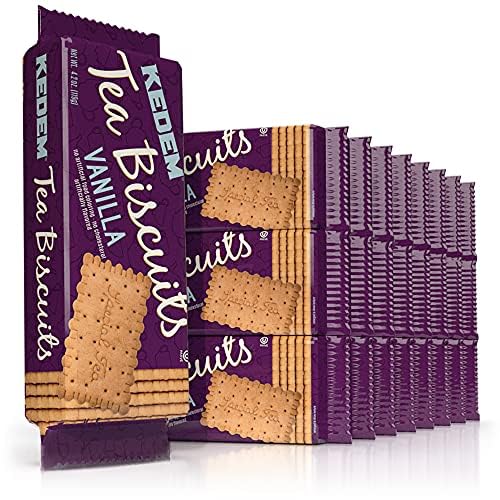 Kedem Tea Biscuits, Vanilla, 4.2-Ounce (Pack of 24)